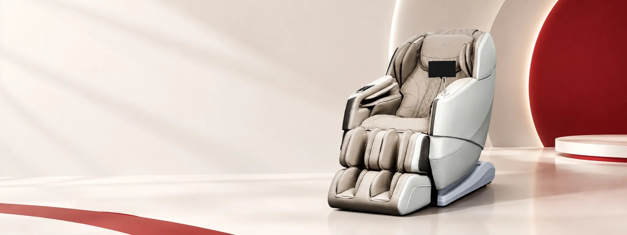 Massage chair in a minimalist studio